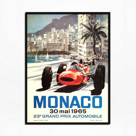 1965 Monaco Grand Prix Poster