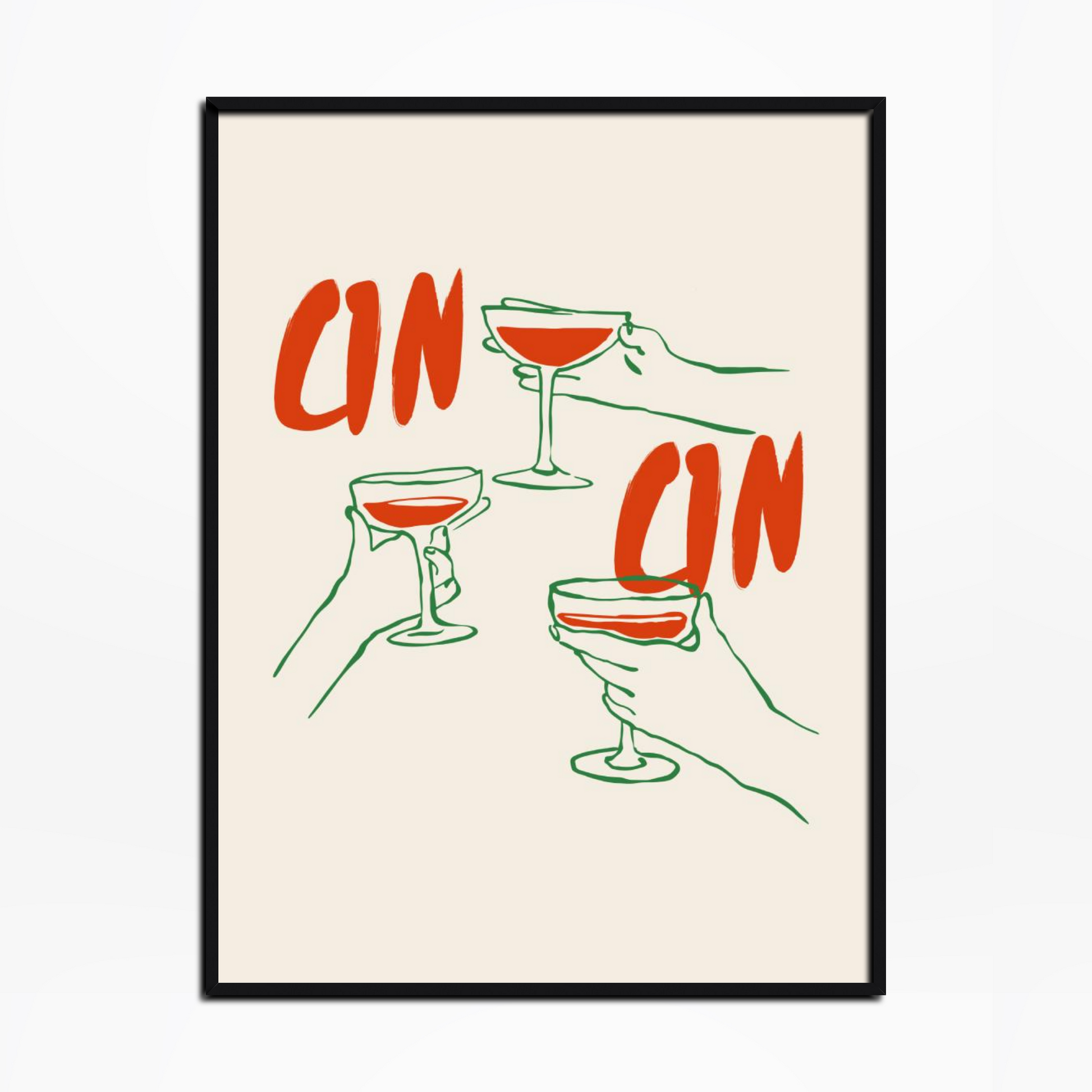 Cin Cin Drinks Print