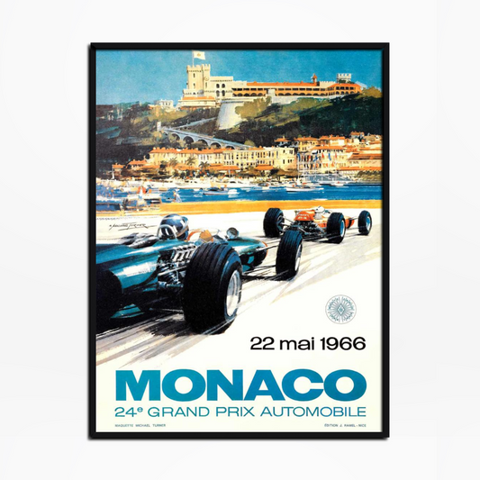 1966 Monaco Grand Prix Poster