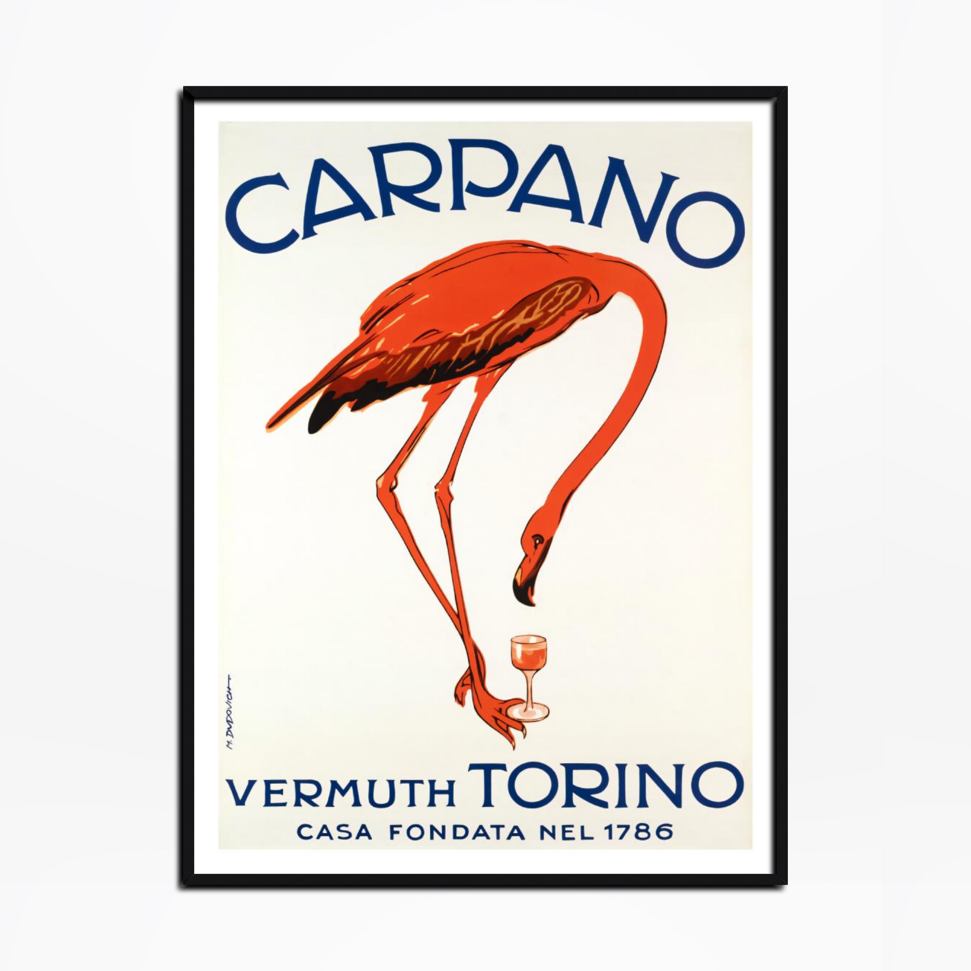 1925 Carpano Vermouth Torino Drink Poster