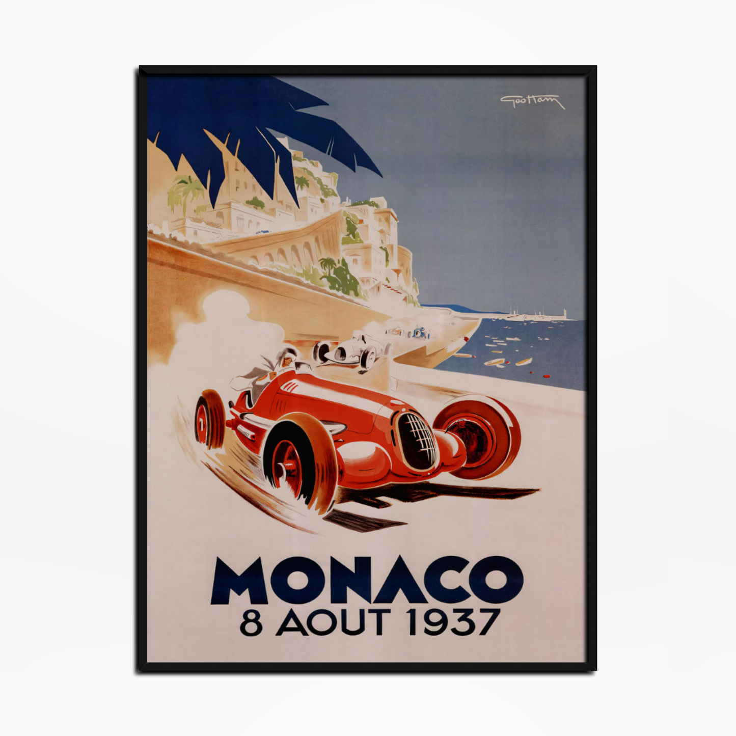 1937 Monaco Grand Prix Poster