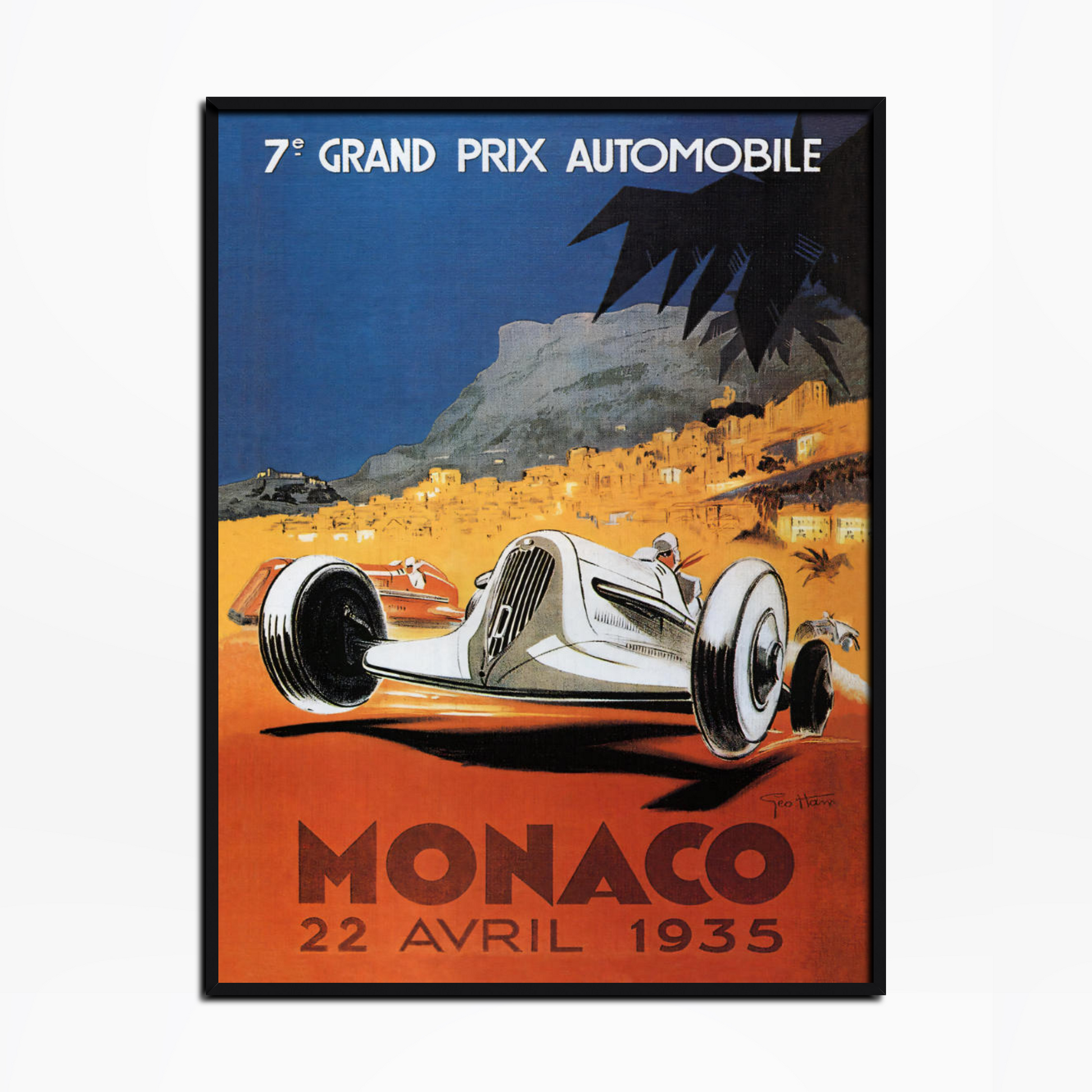 1935 Monaco Grand Prix Poster