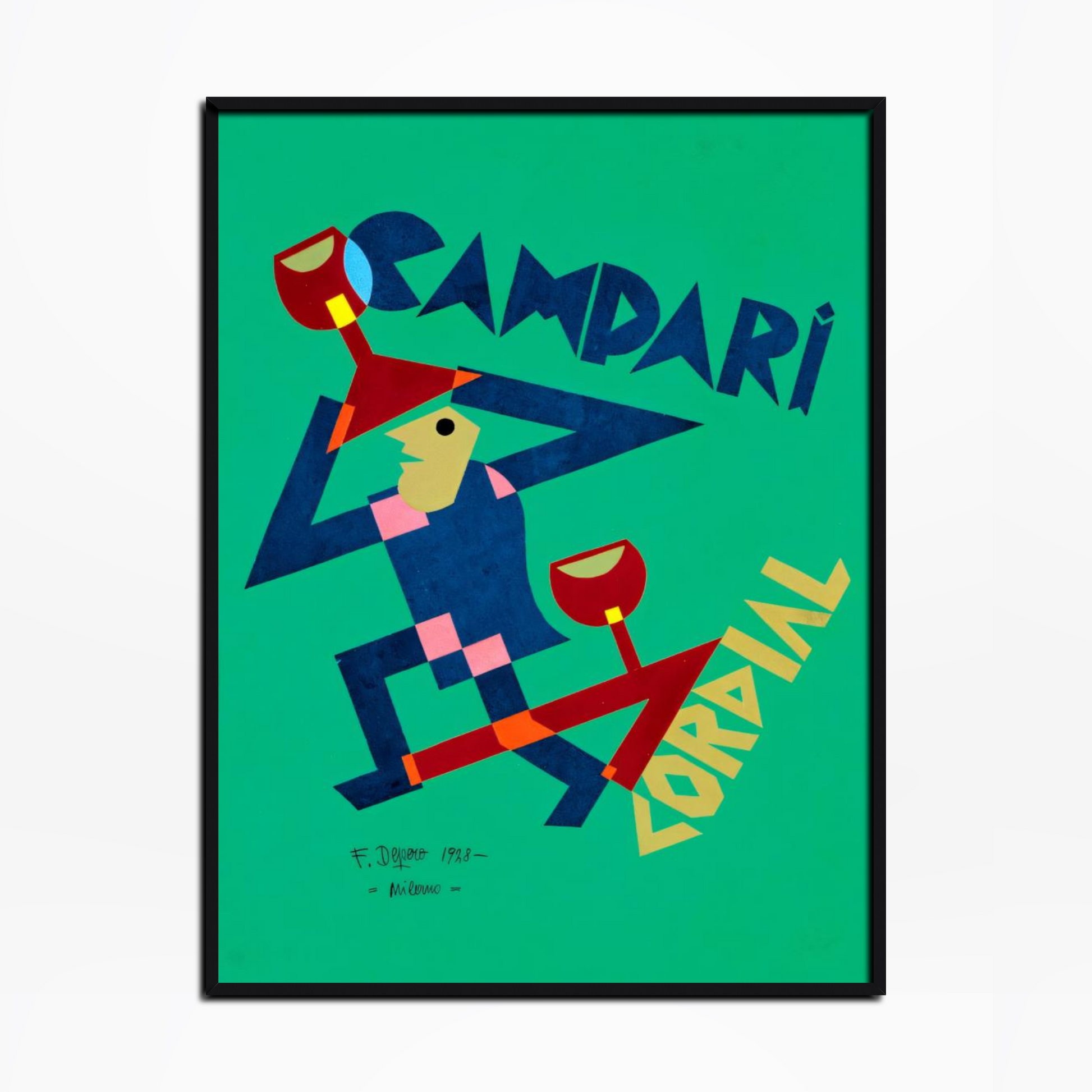 1928 Campari Cordial Drink Poster