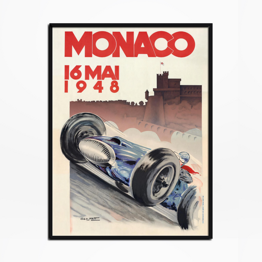 1948 Monaco Grand Prix Poster