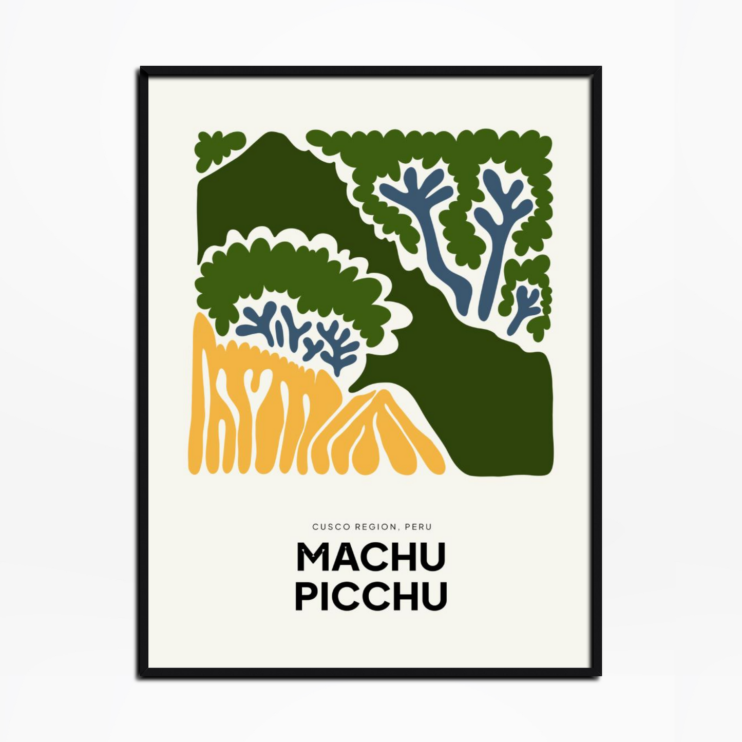 Machu Picchu Floral Print