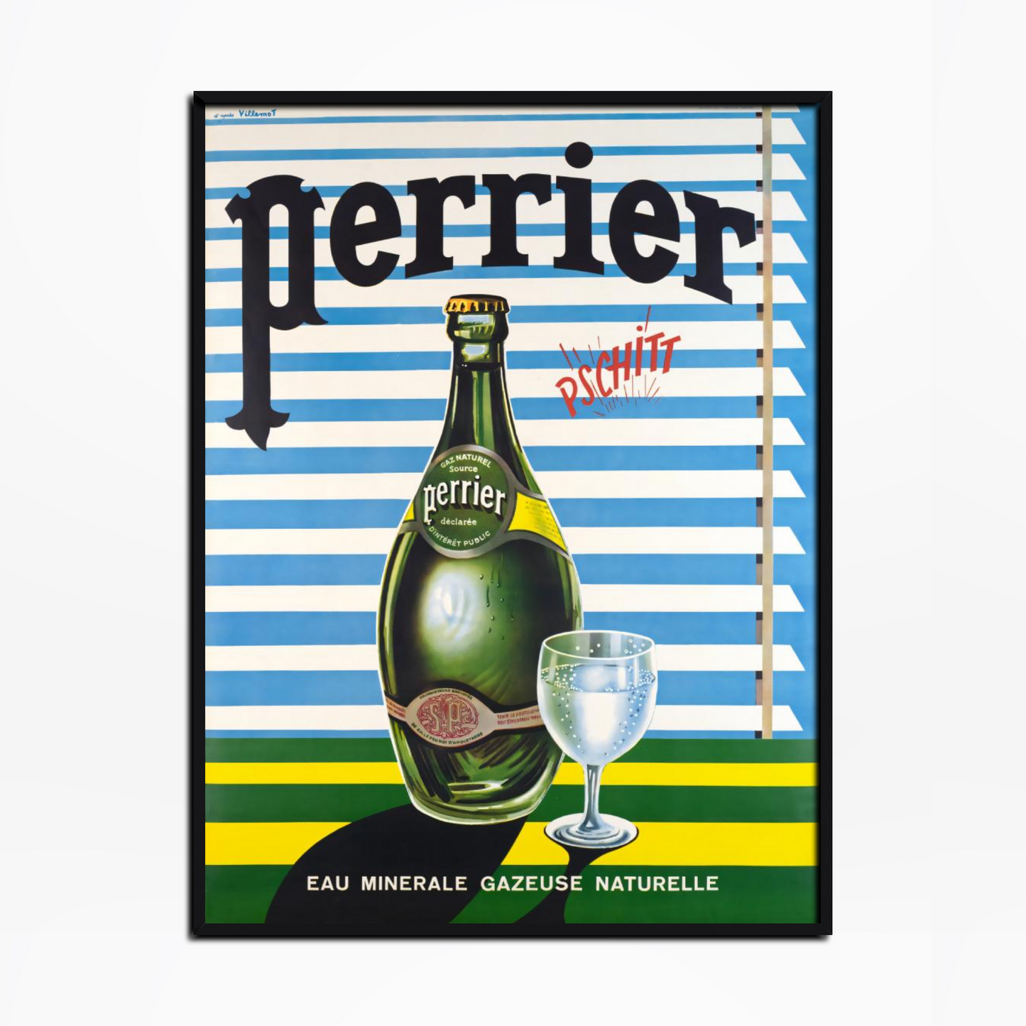 1957 Perrier Drink Poster