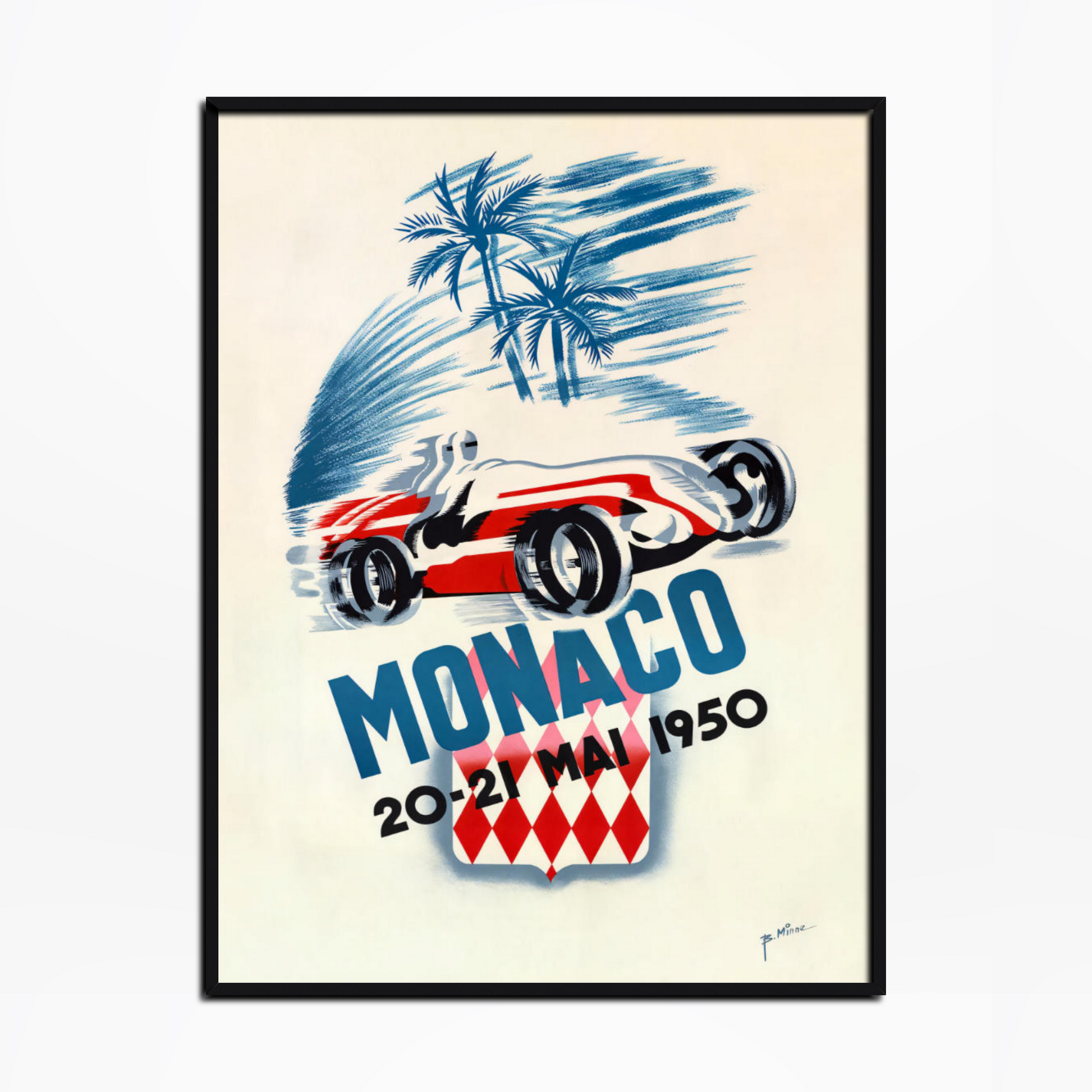 1950 Monaco Grand Prix Poster