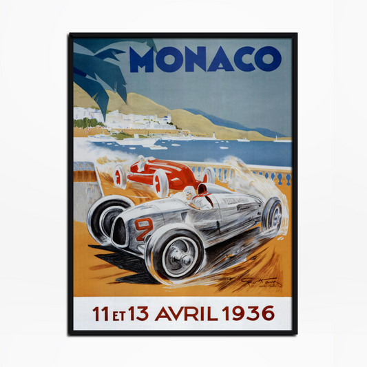 1936 Monaco Grand Prix Poster