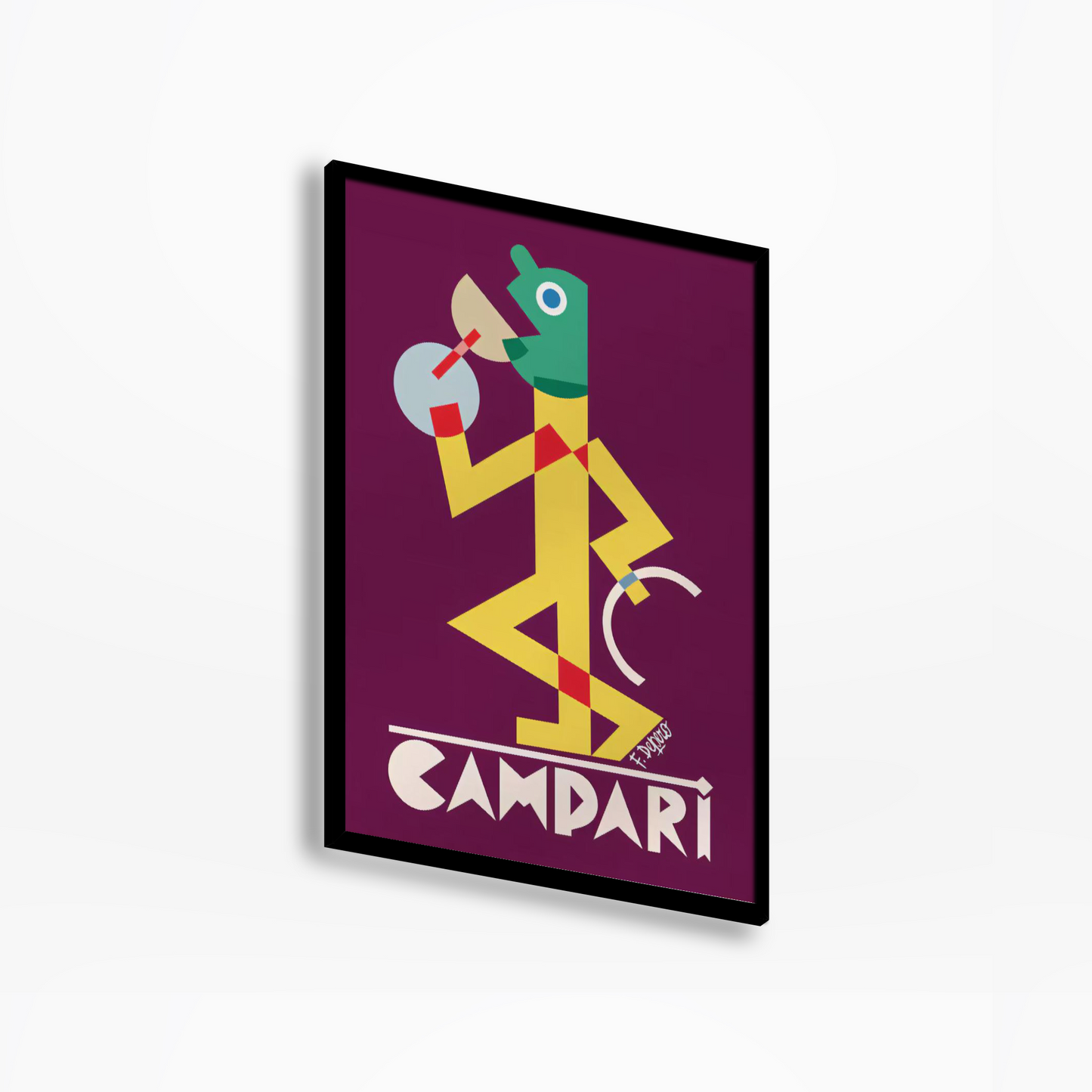 1928 Campari Viola Drink Poster