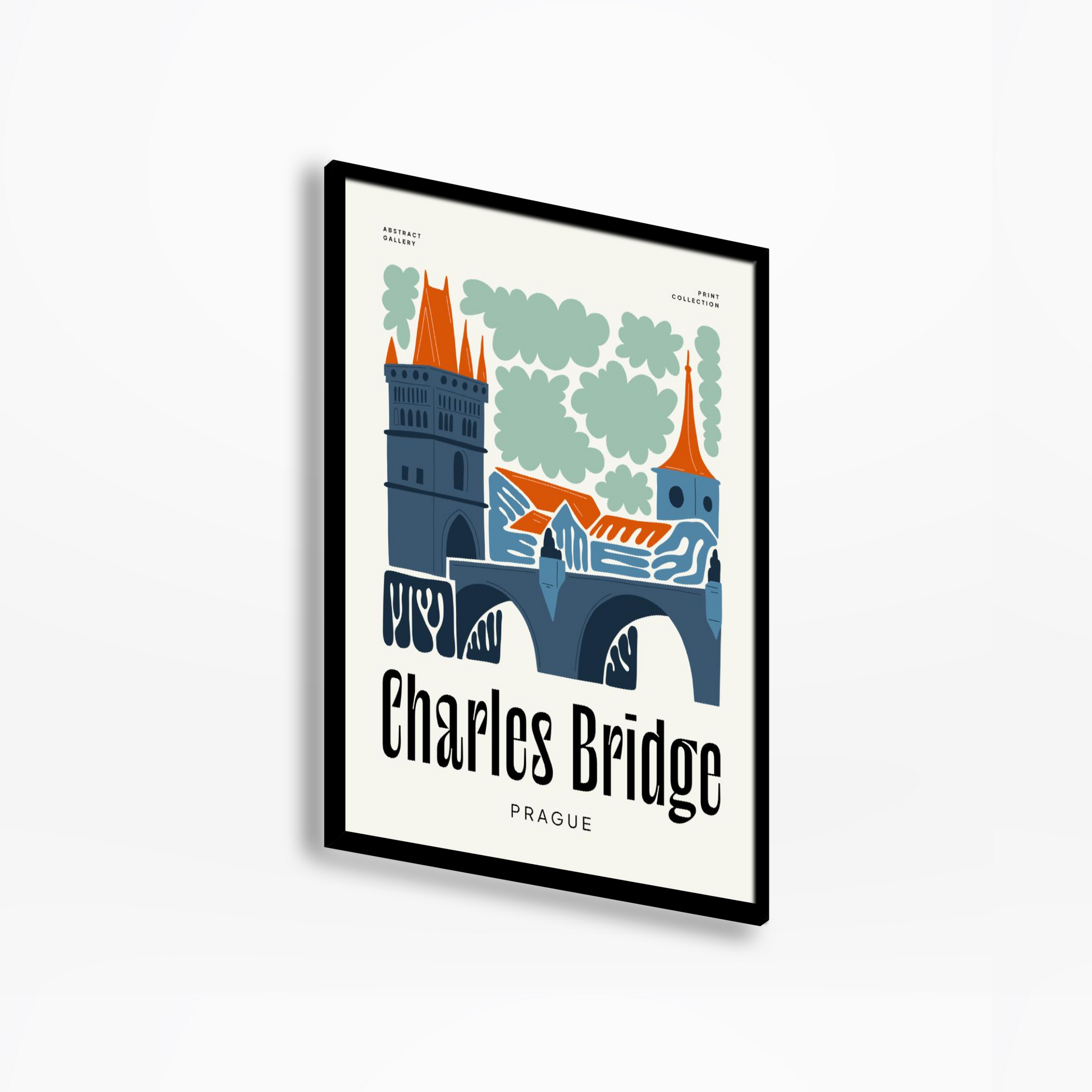 Charles Bridge Floral Print