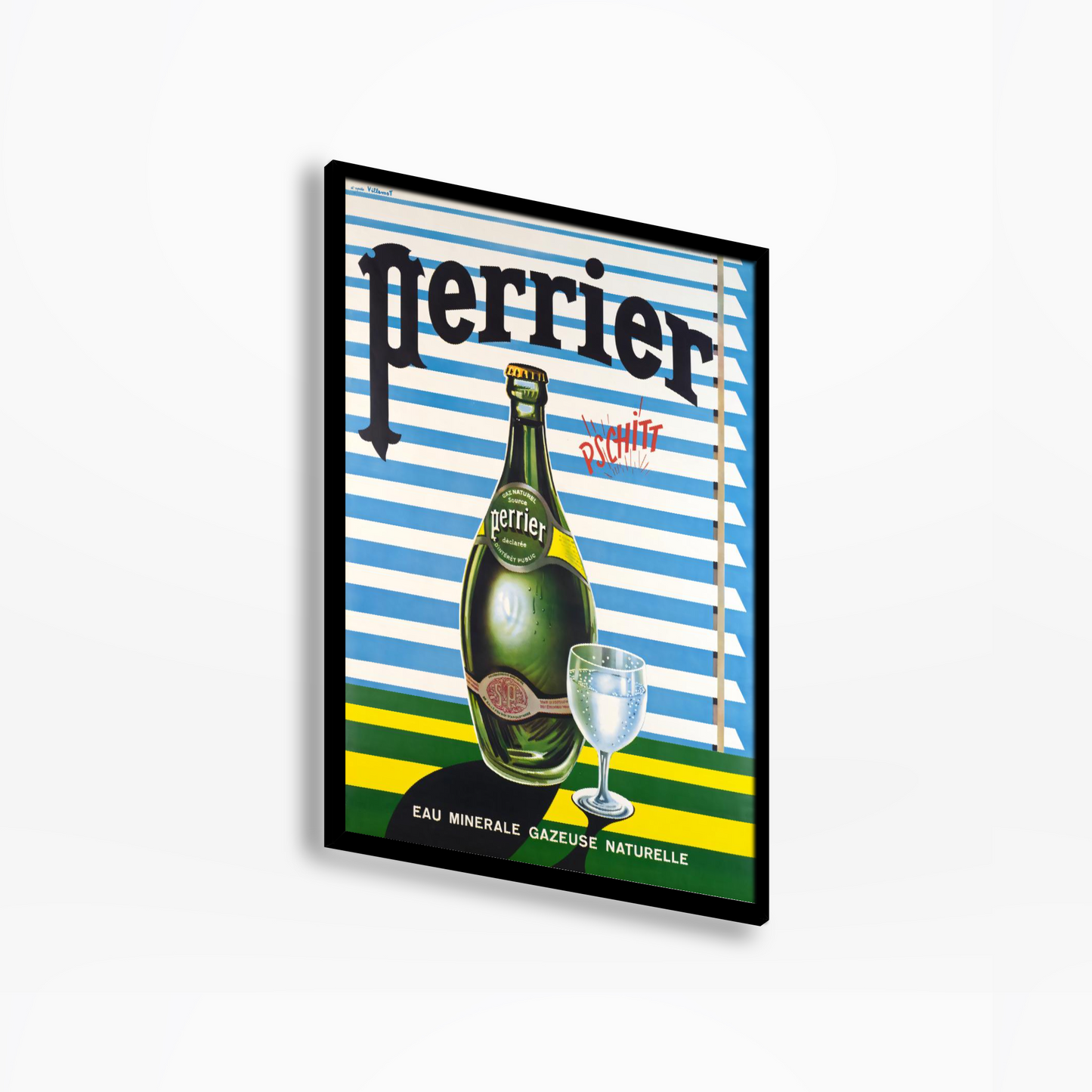 1957 Perrier Drink Poster