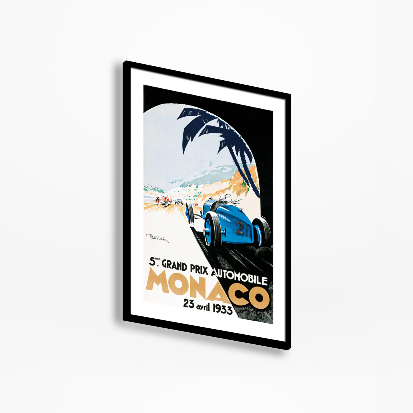 1933 Monaco Grand Prix Poster