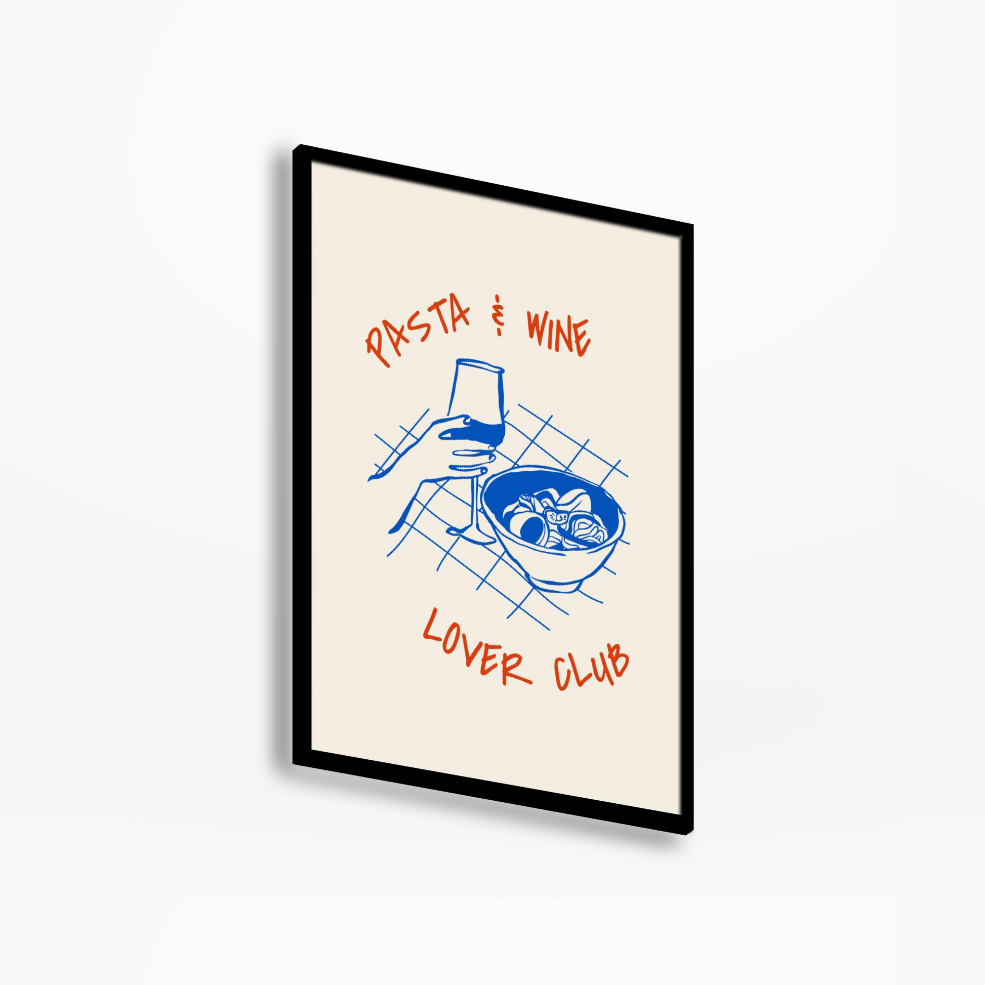 Pasta And Wine Lover Club Print