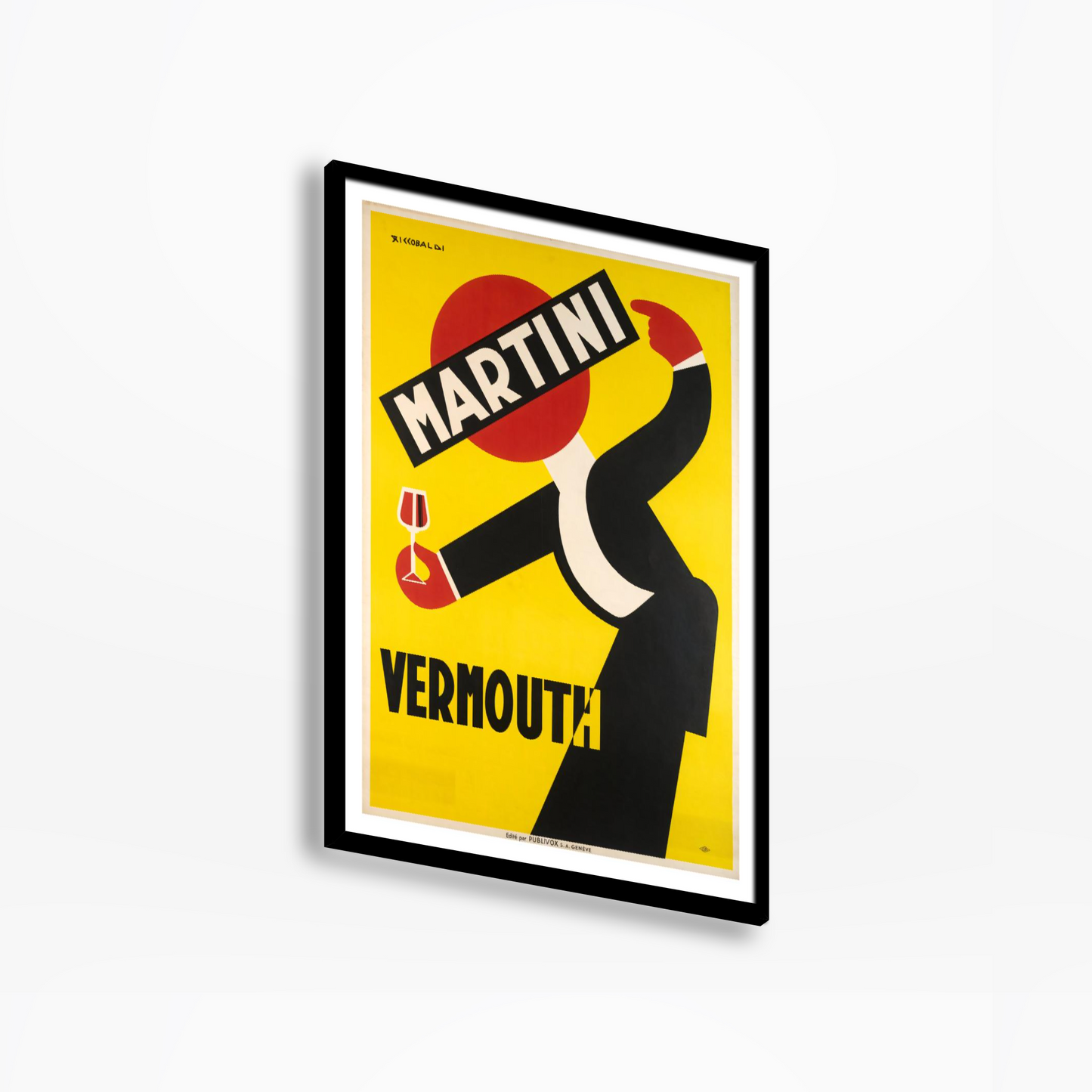 1935 Martini Vermouth Drink Poster