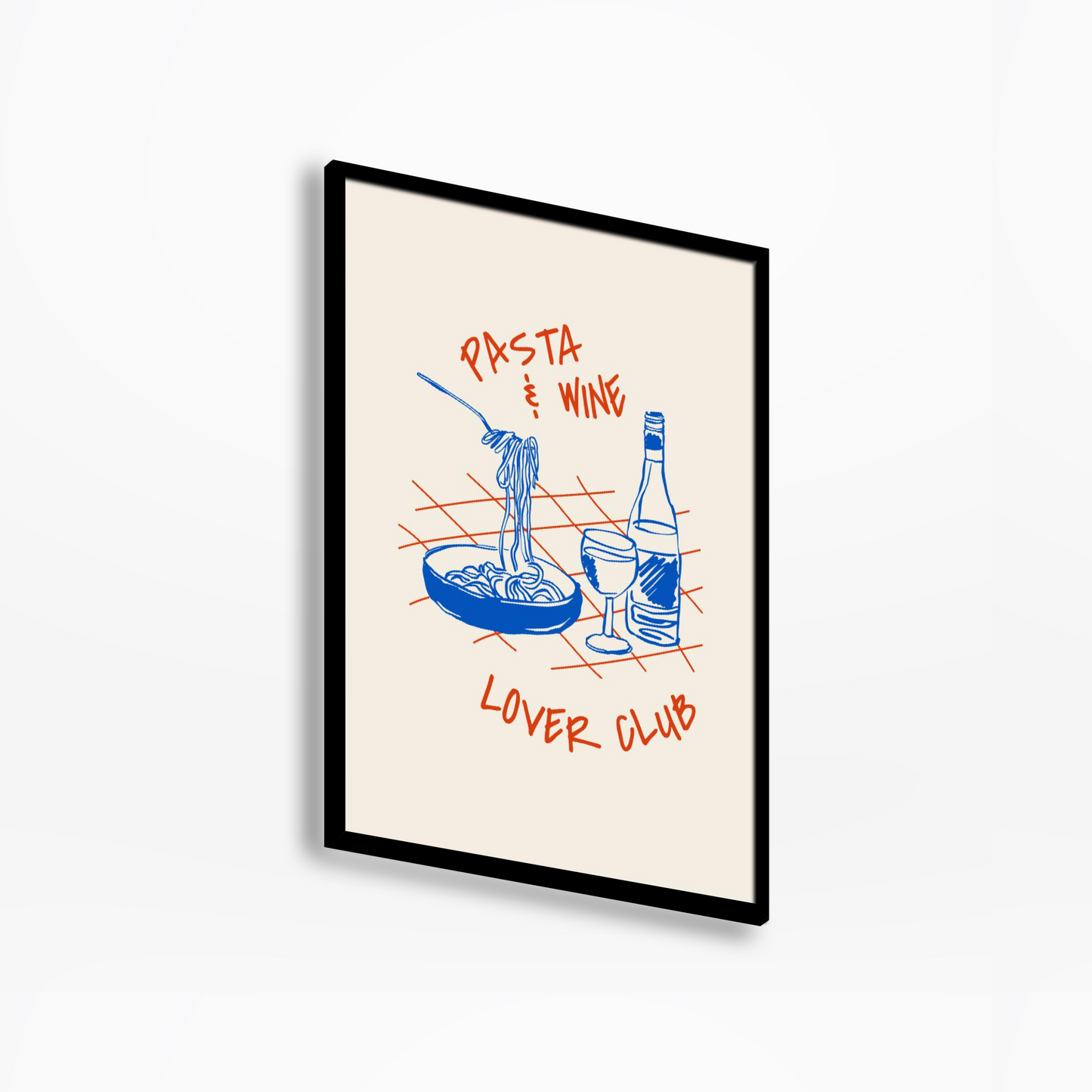 Pasta And Wine Lover Club Print