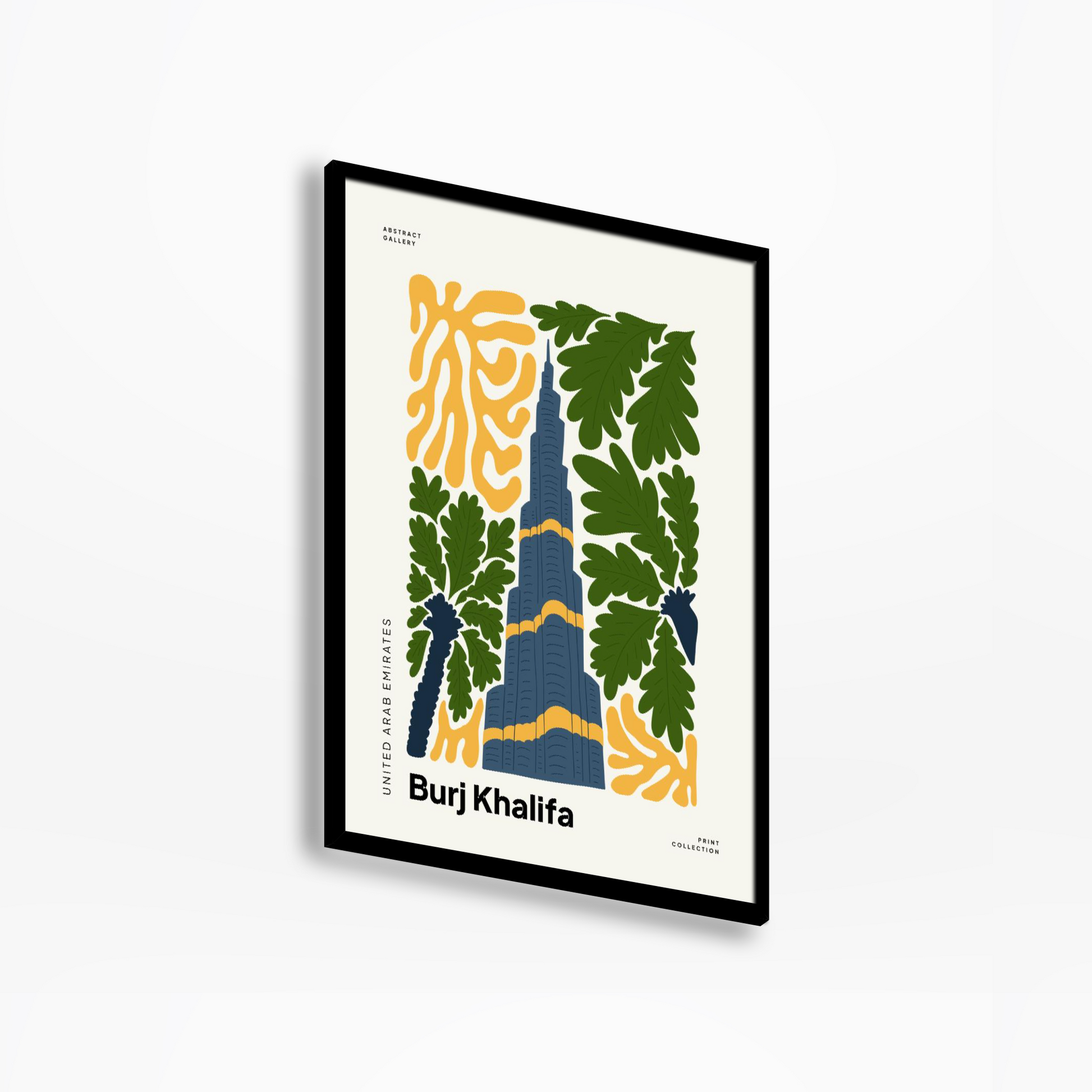 Burj Khalifa Floral Print