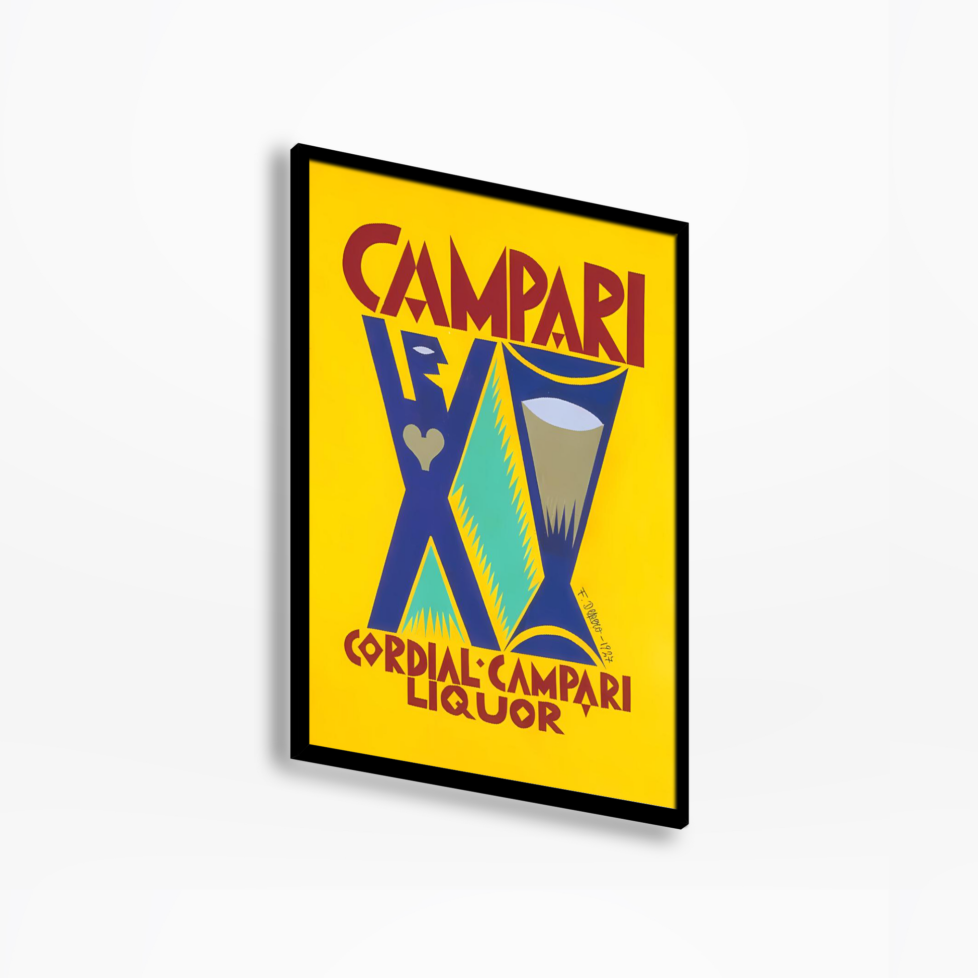 1927 Campari Cordial Campari Liquor Drink Poster