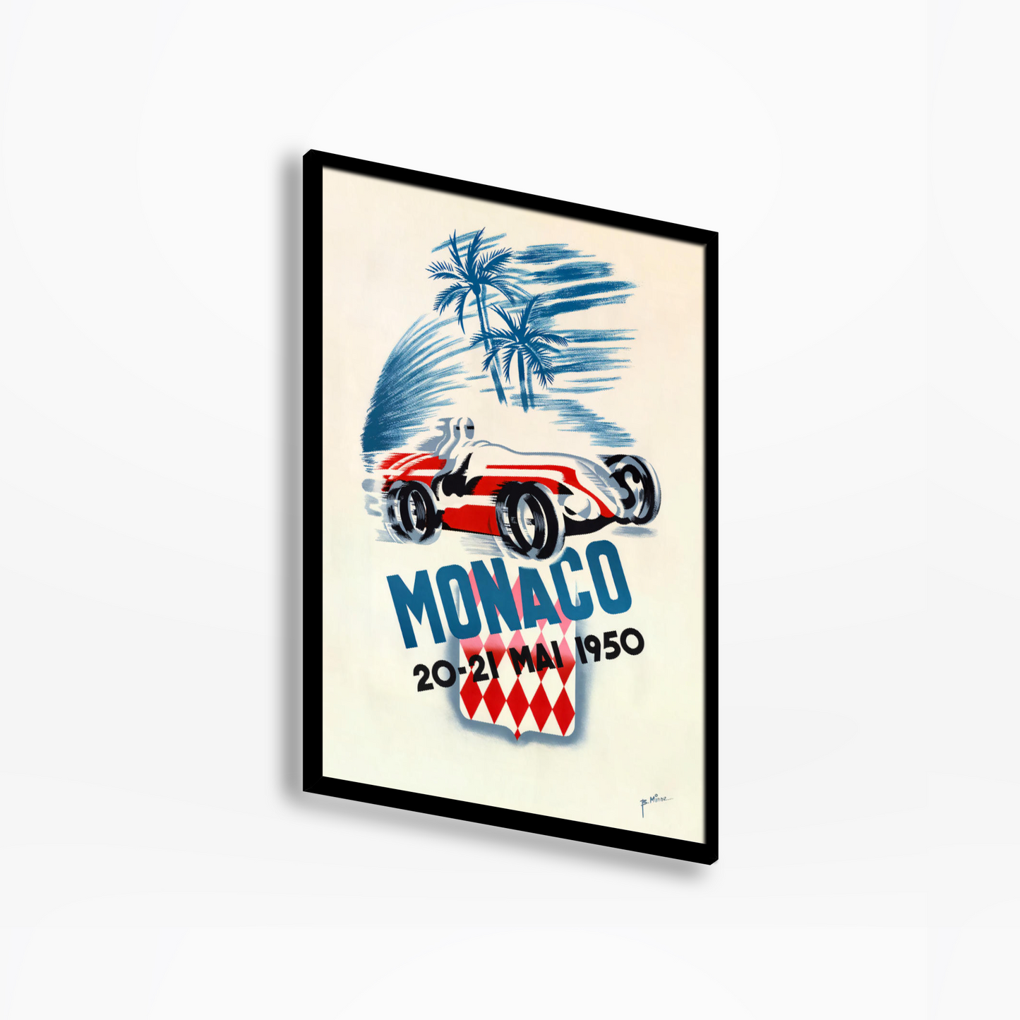 1950 Monaco Grand Prix Poster