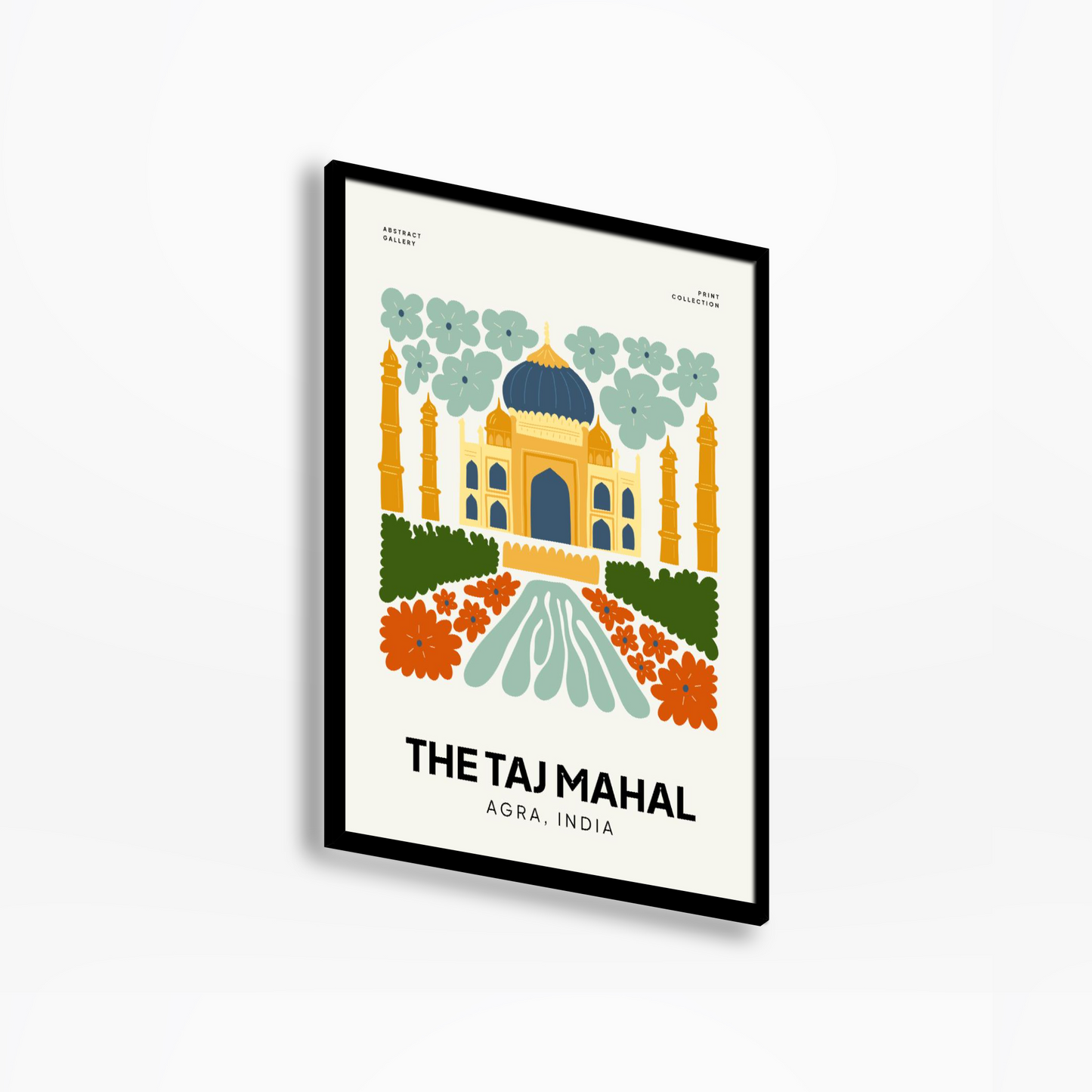 Taj Mahal Floral Print