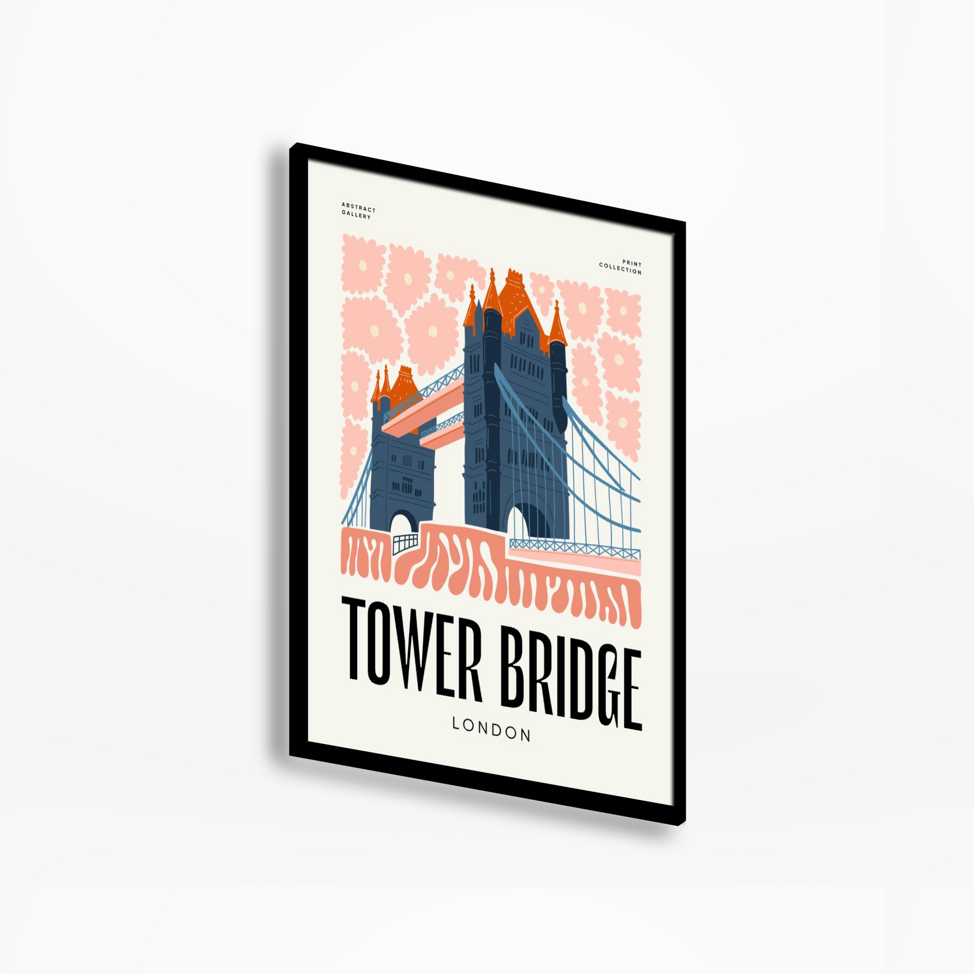 Tower Bridge Floral Print