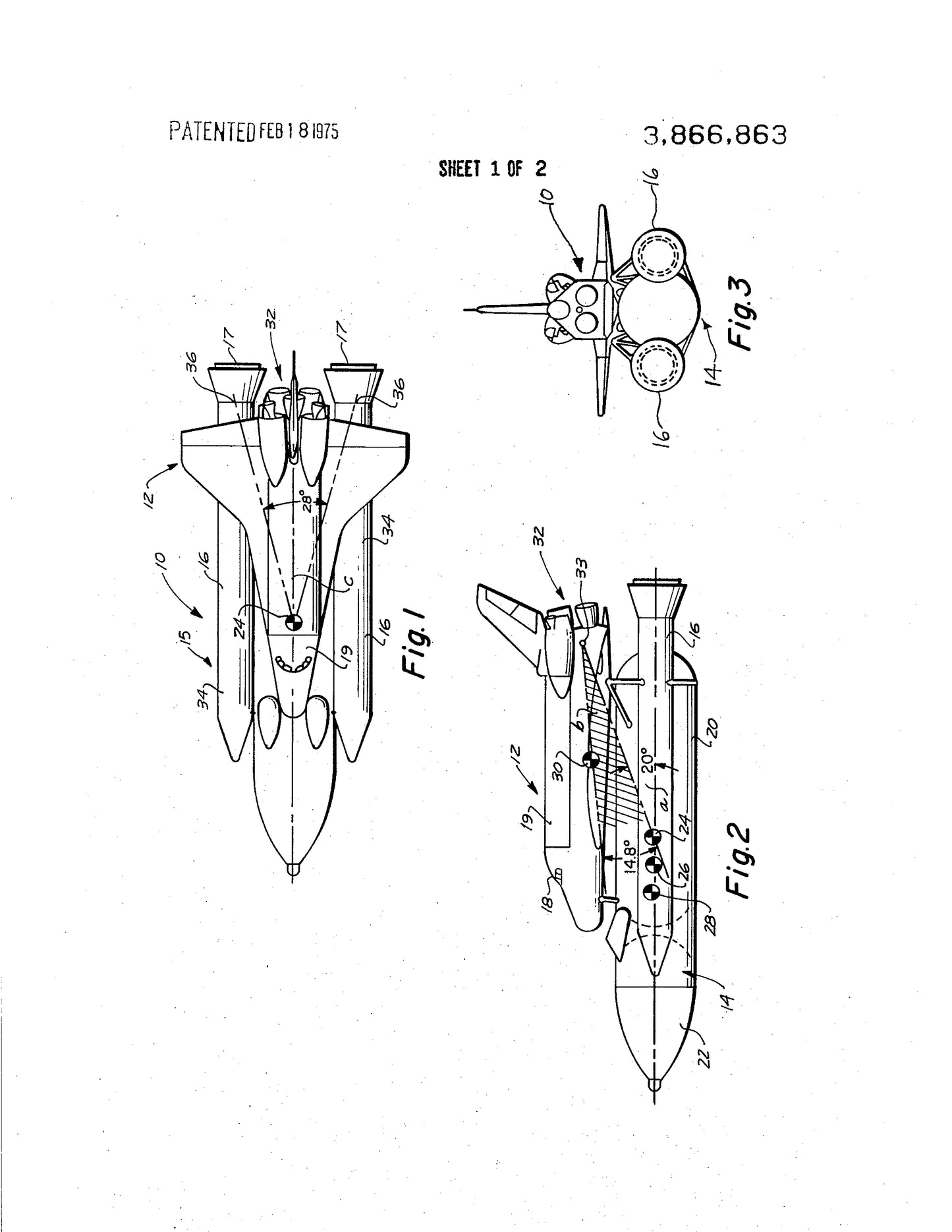 NASA Space Shuttle Patent Print